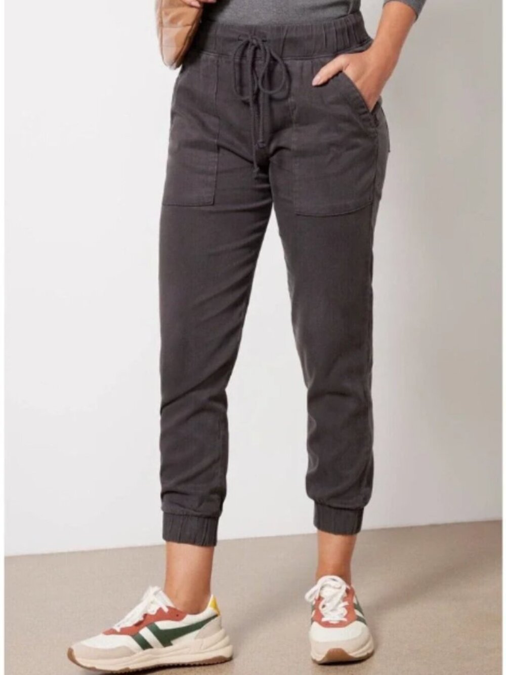 Cloth & Stone Pull-On Utility Pocket Jogger Pant, Gray - Womens Medium